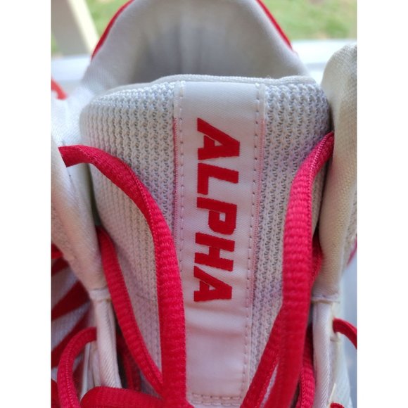 Nike Alpha Menace Pro Mid Black White Red Football Cleats Size 14 - Picture 6 of 8